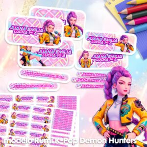 K-pop Demon Hunters Rumi - Etiquetas Personalizadas