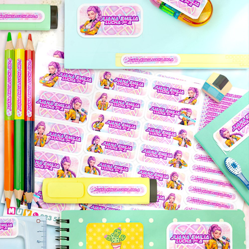 K-pop Demon Hunters Rumi - Etiquetas Personalizadas - Imagen 3