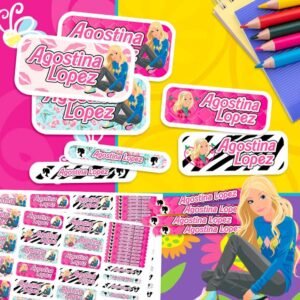 Barbie - Etiquetas Personalizadas