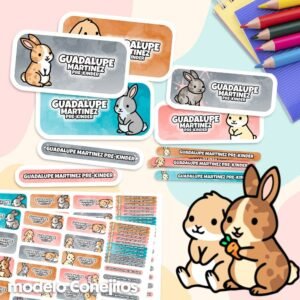 Conejitos - Etiquetas Personalizadas