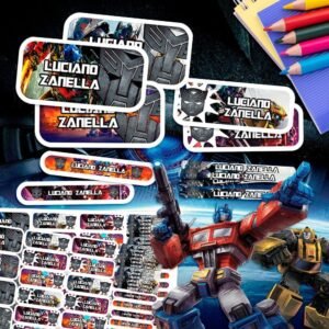 Transformers - Etiquetas Personalizadas